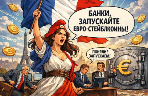 Франция настаивает на евро-стейблкоинах: министр финансов призвал банки к действию