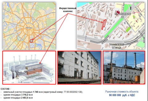 Москва, ул. Автозаводская, д.12, корп. 4, стр. 2, имущественный комплекс  + земельный участок, Цена : 53.400.000руб.(продажа)