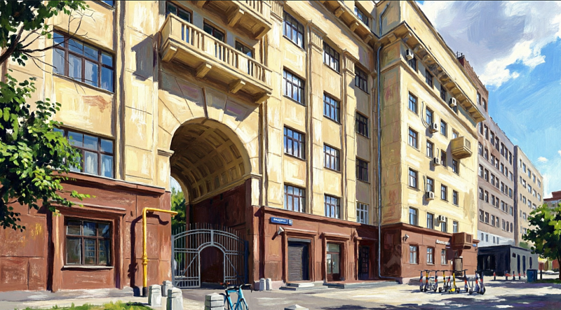 Обособленная часть многоквартирного дома  3306 кв.м с участком 1172 кв.м, ул. Бутырский Вал, д. 68, Цена : 347.130.000 руб. (продажа)