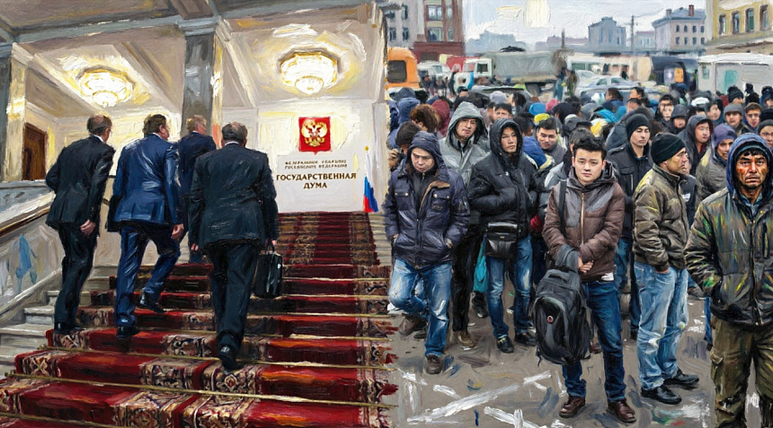 Зарплаты только на карту и налог на переводы: ЛДПР готовит новый законопроект для мигрантов