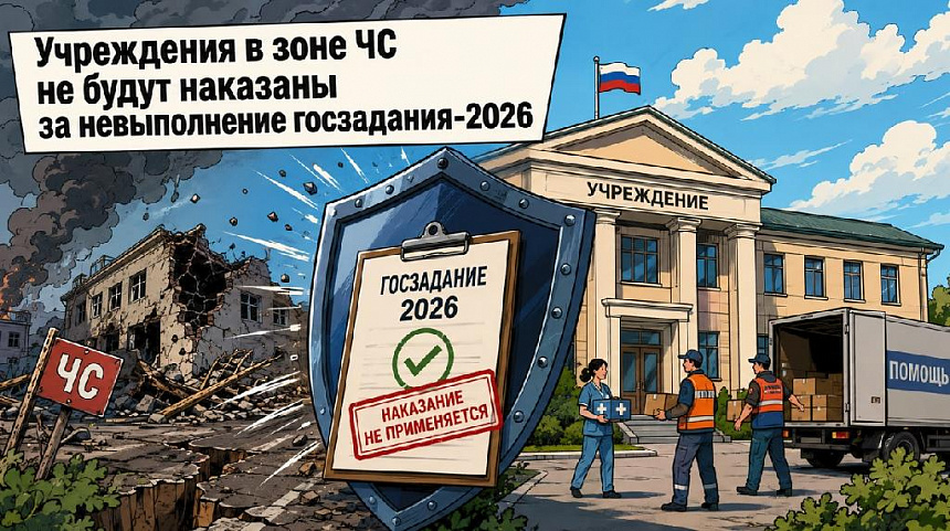 Госзадание - 2026 : режим ЧС защитит учреждения от признания задания невыполненным