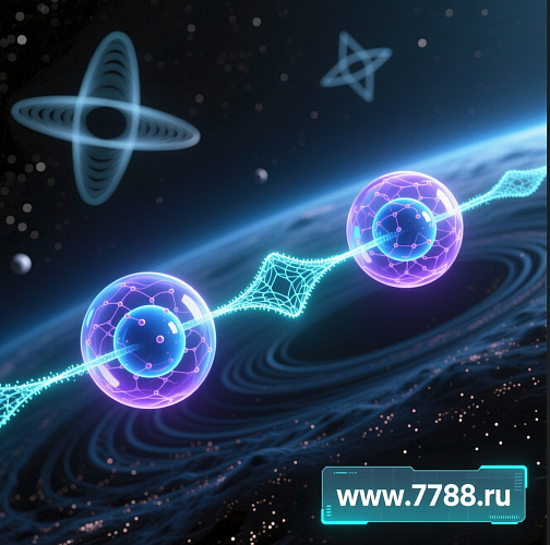 Кубитовая связь не зависит от расстояния и осуществляется напрямую между частицами, без использования вспомогательных средств 